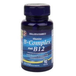 Holland & Barrett Vitamine B-Complex + B12 (90 Tabletten)