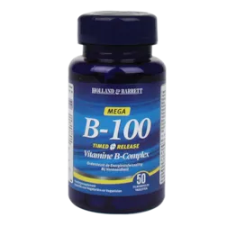 Holland & Barrett Vitamine B100 Timed Release Complex (50 Tabletten)