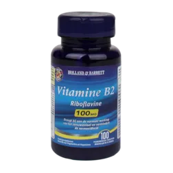 Holland & Barrett Vitamine B2, 100mg (100 Tabletten)