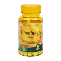 Holland & Barrett Vitamine D3, 10mcg (100 Tabletten)