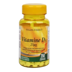 Holland & Barrett Vitamine D3, 25mcg (250 Tabletten)