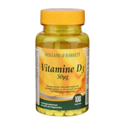 Holland & Barrett Vitamine D3, 50mcg (100 Tabletten)