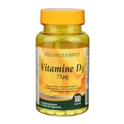 Holland & Barrett Vitamine D3, 75mcg (100 Tabletten)