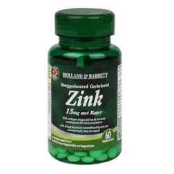 Holland & Barrett Zink Met Koper, 15mg (60 Tabletten)