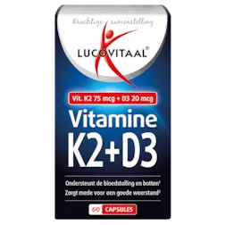 Lucovitaal Vitamine K2 + D3 (60 capsules)