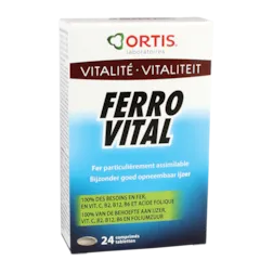 Ortis Ferro Vital Vitaliteit (24 Tabletten)