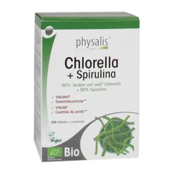 Physalis Chlorella + Spirulina Bio (200 Tabletten)