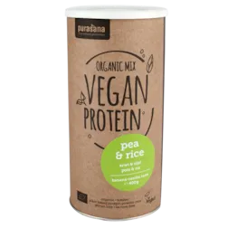 Purasana Vegan Protein Erwt & Rijst Banaan-Vanille Bio (400gr)