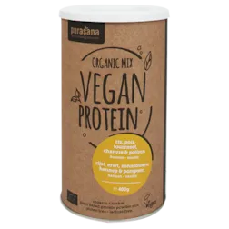Purasana Vegan Protein Mix Banaan-Vanille Bio (400gr)