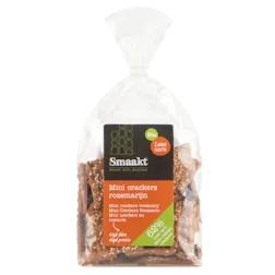 Smaakt Less Carb Mini Crackers Rozemarijn Bio (vervanger Atkins)