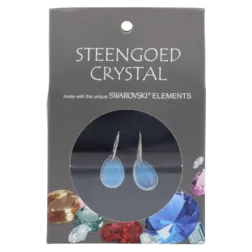 Steengoed Gemstone Oorbellen Opaal glas