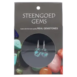 Steengoed Gemstone Oorbellen Turquoise