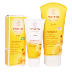 Weleda Voordeelset Baby Calendula Shampoo & Douchecrème en Billenbalsem