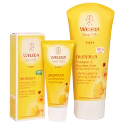 Weleda Voordeelset Baby Calendula Shampoo & Douchecrème en Gezichtscrème