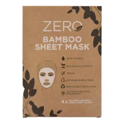 ZERO Bamboo Sheet Mask (4 Sheets)