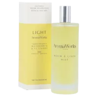 AromaWorks Light Range Room Mist Mandarin & Vetivert (100ml)