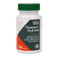 Holland & Barrett Vitamine C, D3 & Zink (120 Tabletten)