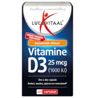 Lucovitaal Vitamine D3, 25mcg (365 Capsules)