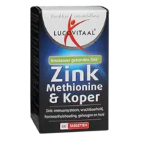 Lucovitaal Zink - Methionine & Koper (60 Tabletten)