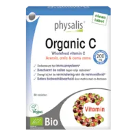 Physalis Organic Vitamine C, 200mg Bio (30 Tabletten)