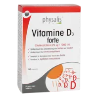 Physalis Vitamine D3 Forte, 25mcg (100 Capsules)