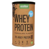 Purasana Whey Protein Chocolate Lactosevrij Bio (400gr)
