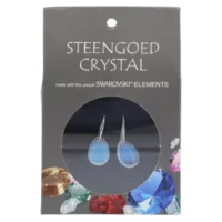 Steengoed Gemstone Oorbellen Opaal glas